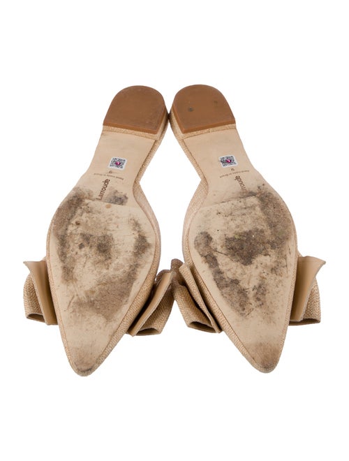 Larroude Ruffle Embellishment Mules