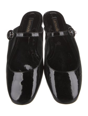 Larroude Patent Leather Mules