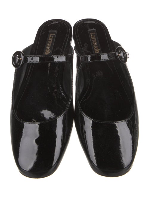 Larroude Patent Leather Mules