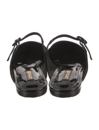Larroude Patent Leather Mules