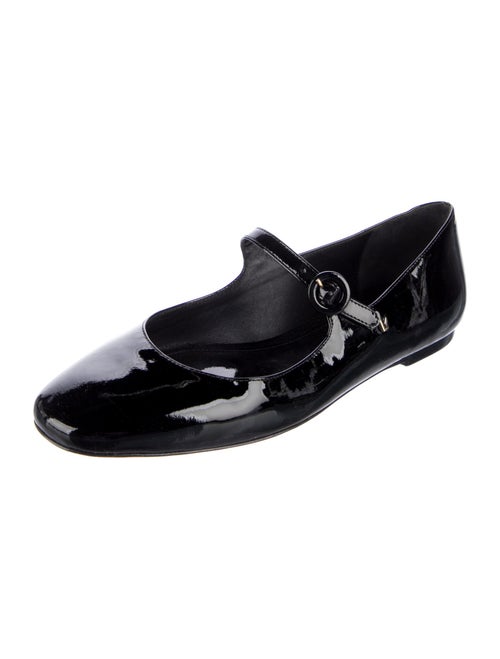 Larroude Patent Leather Mary Jane Flats