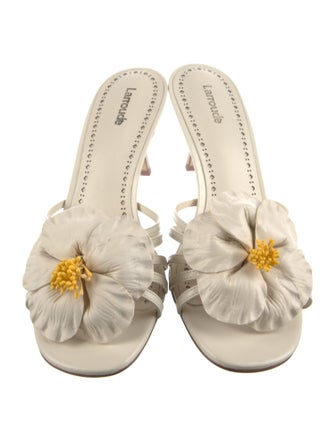 Larroude Leather Slides