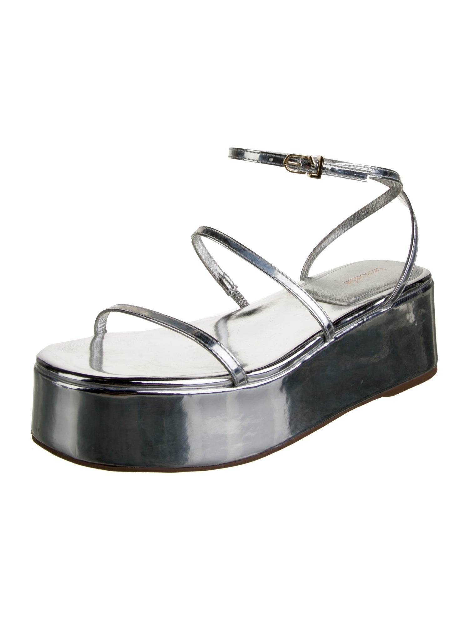 Larroude Patent Leather Sandals