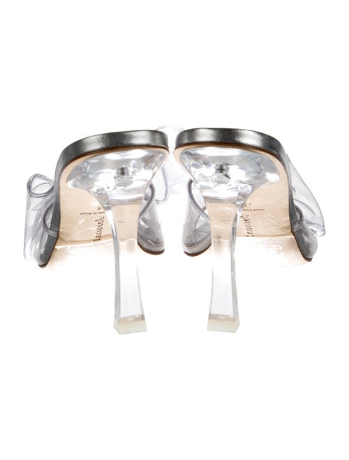 Larroude PVC Bow Accents Slides