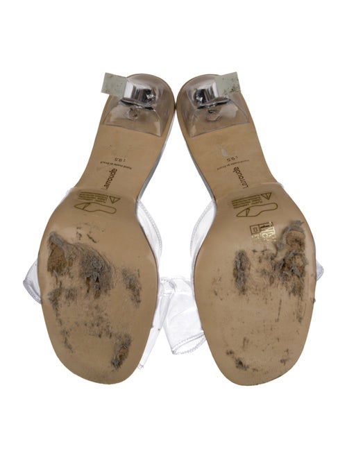 Larroude PVC Bow Accents Slides