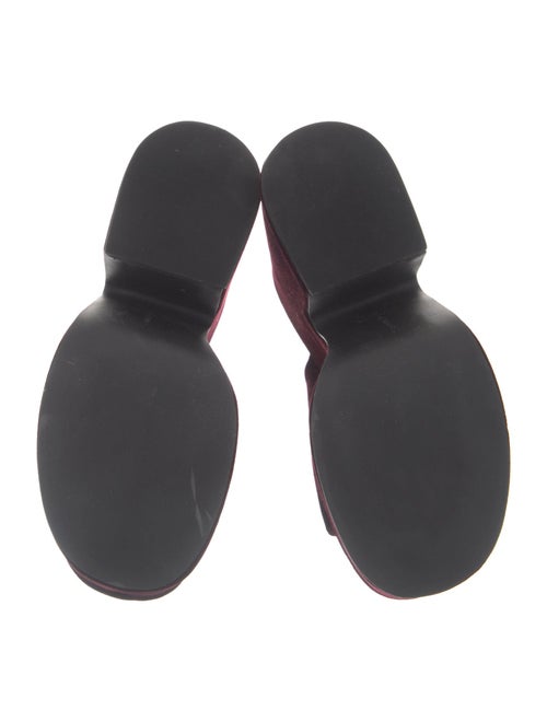 Larroude Velvet Slides