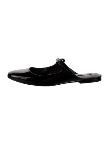 Larroude Flats Patent Leather Mules 7