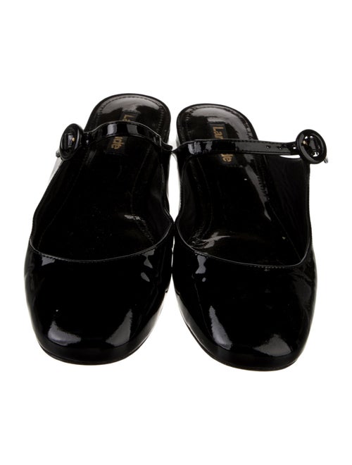 Larroude Patent Leather Mules