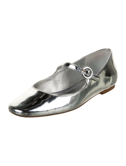 Larroude Patent Leather Mary Jane Flats