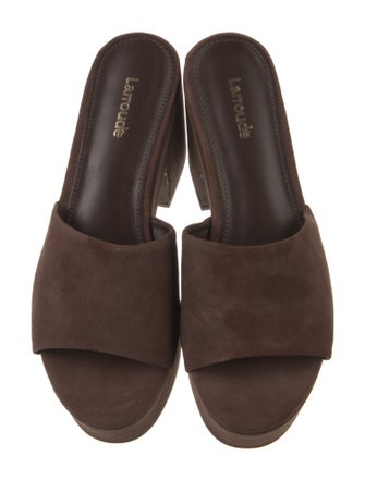 Larroude Suede Slides