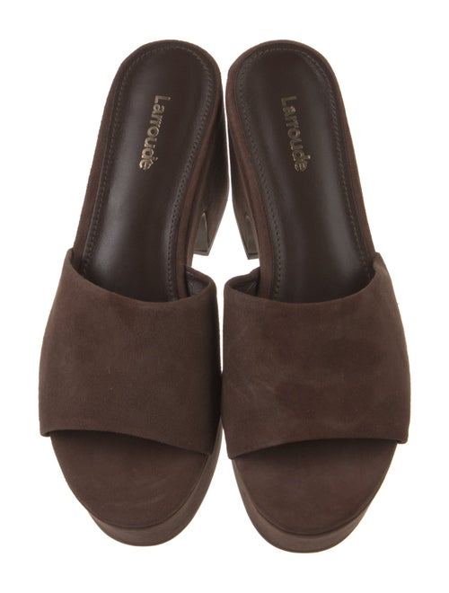 Larroude Suede Slides
