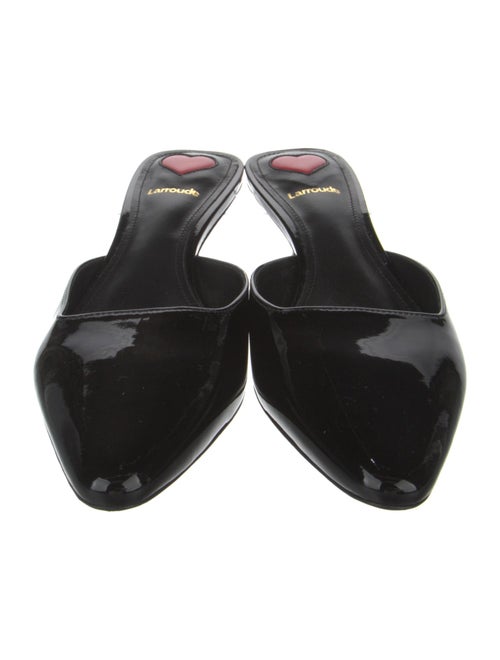 Larroude Patent Leather Mules