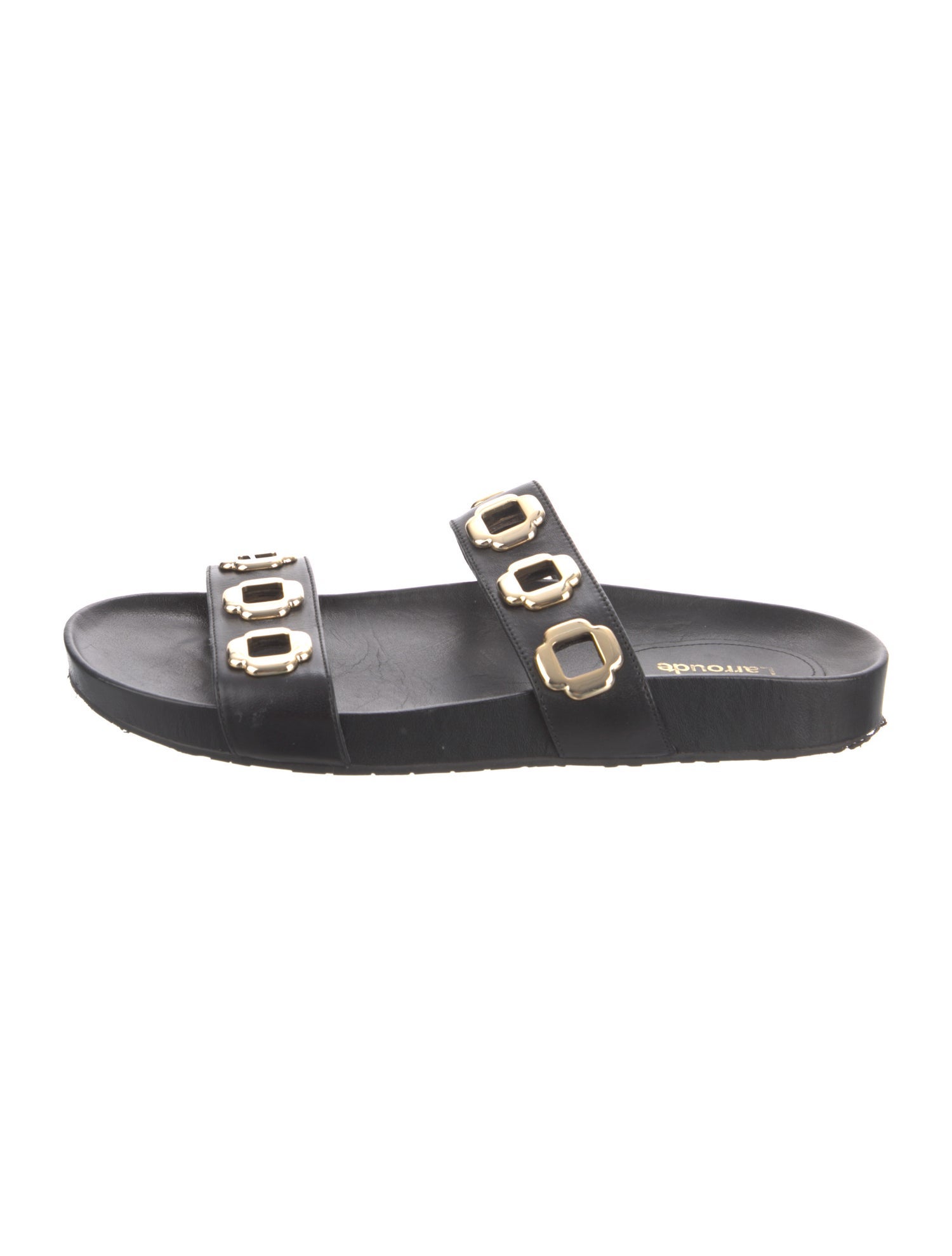 Larroude Leather Slides