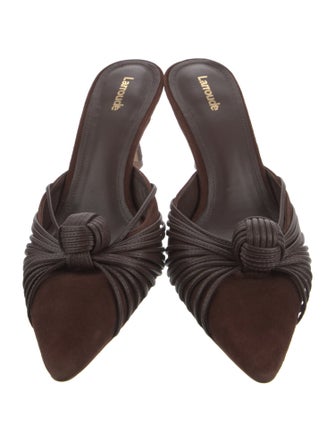 Larroude Suede Mules