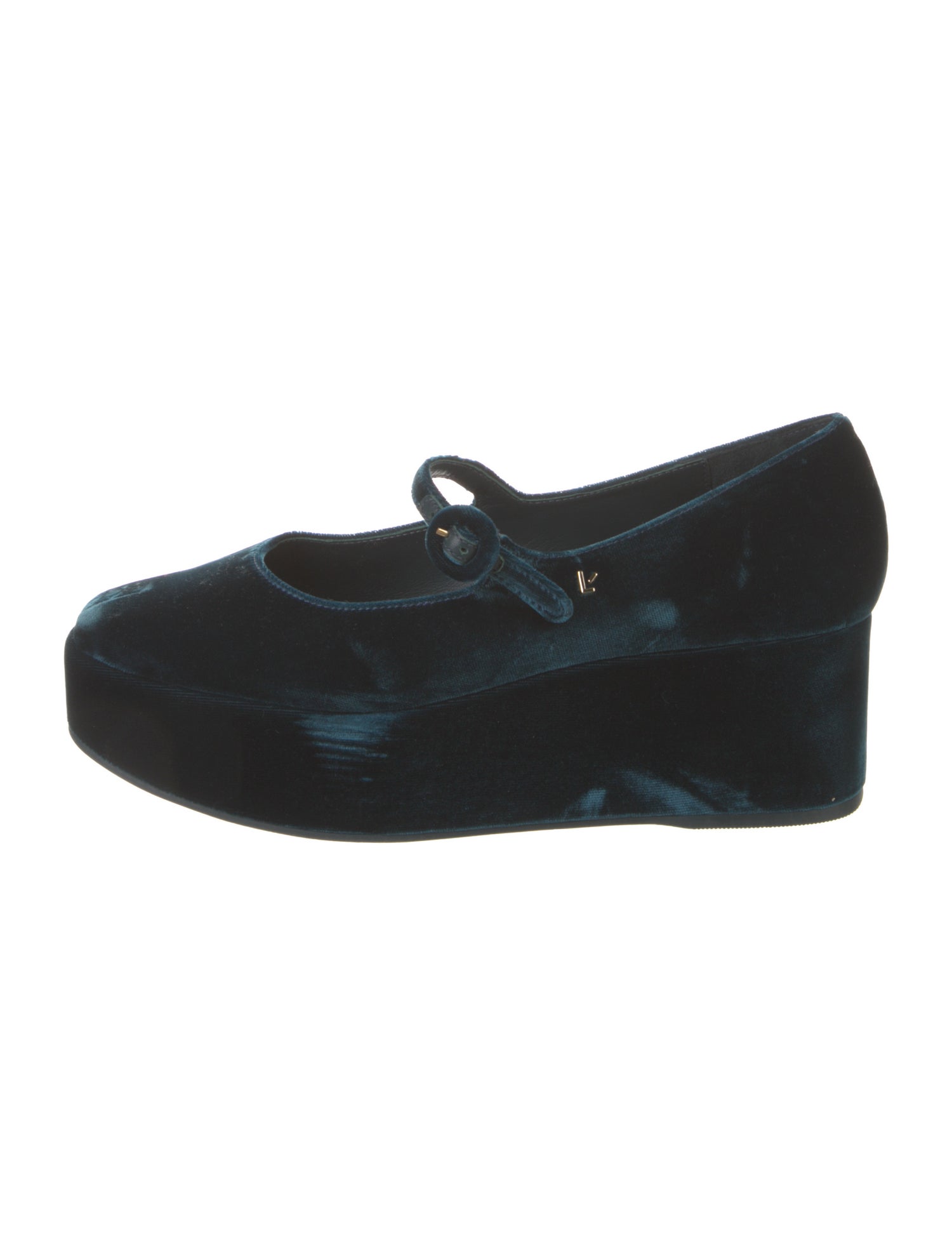 Larroude Velvet Pumps