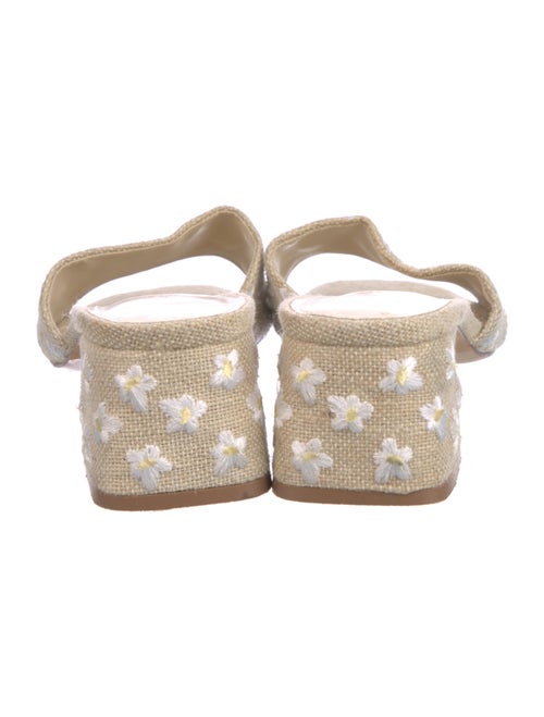 Larroude Canvas Floral Print Slides