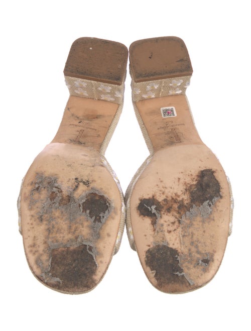 Larroude Canvas Floral Print Slides