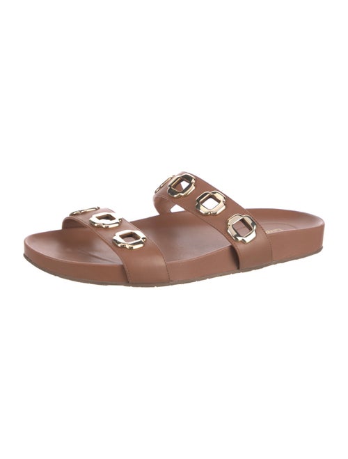 Larroude Leather Slides