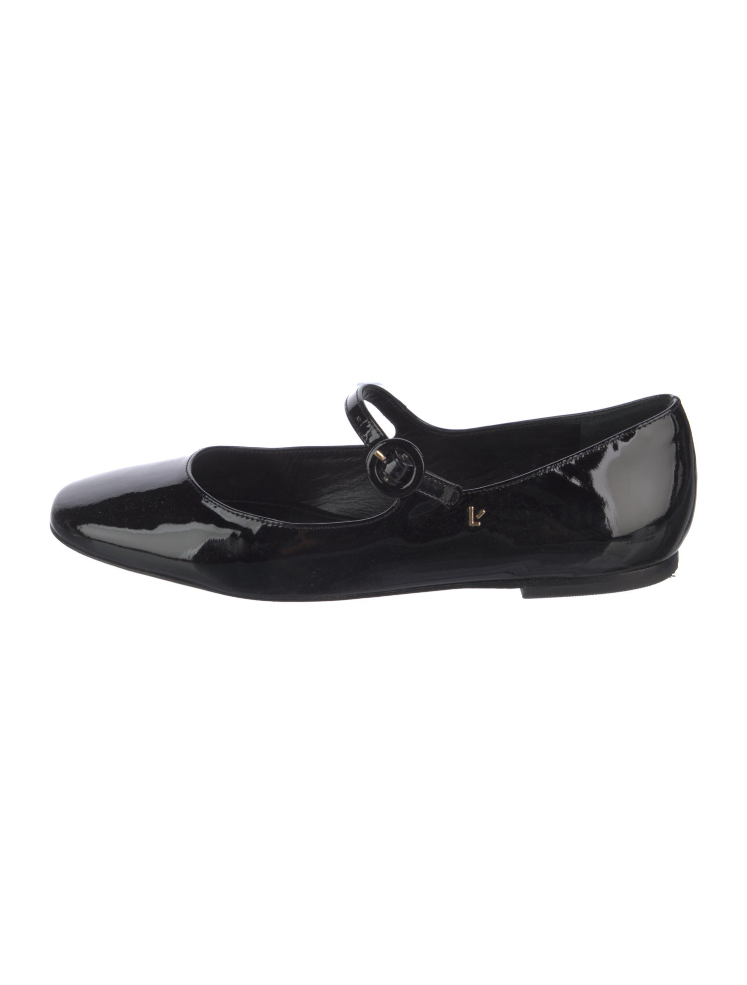 Larroude Patent Leather Mary Jane Flats