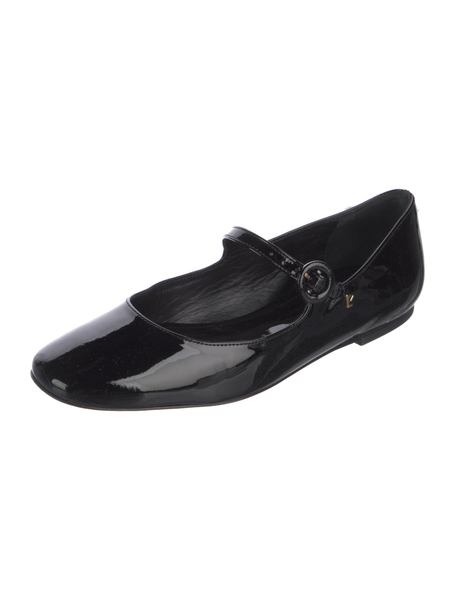 Larroude Patent Leather Mary Jane Flats