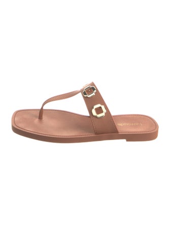 Larroude Leather Slides