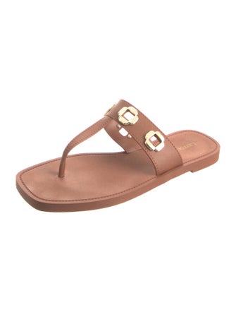 Larroude Leather Slides