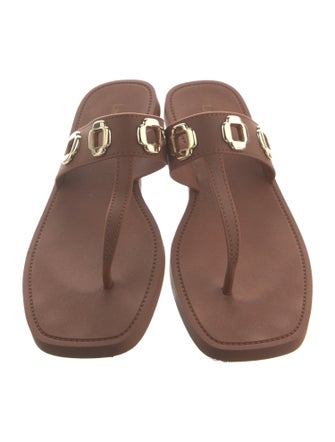 Larroude Leather Slides