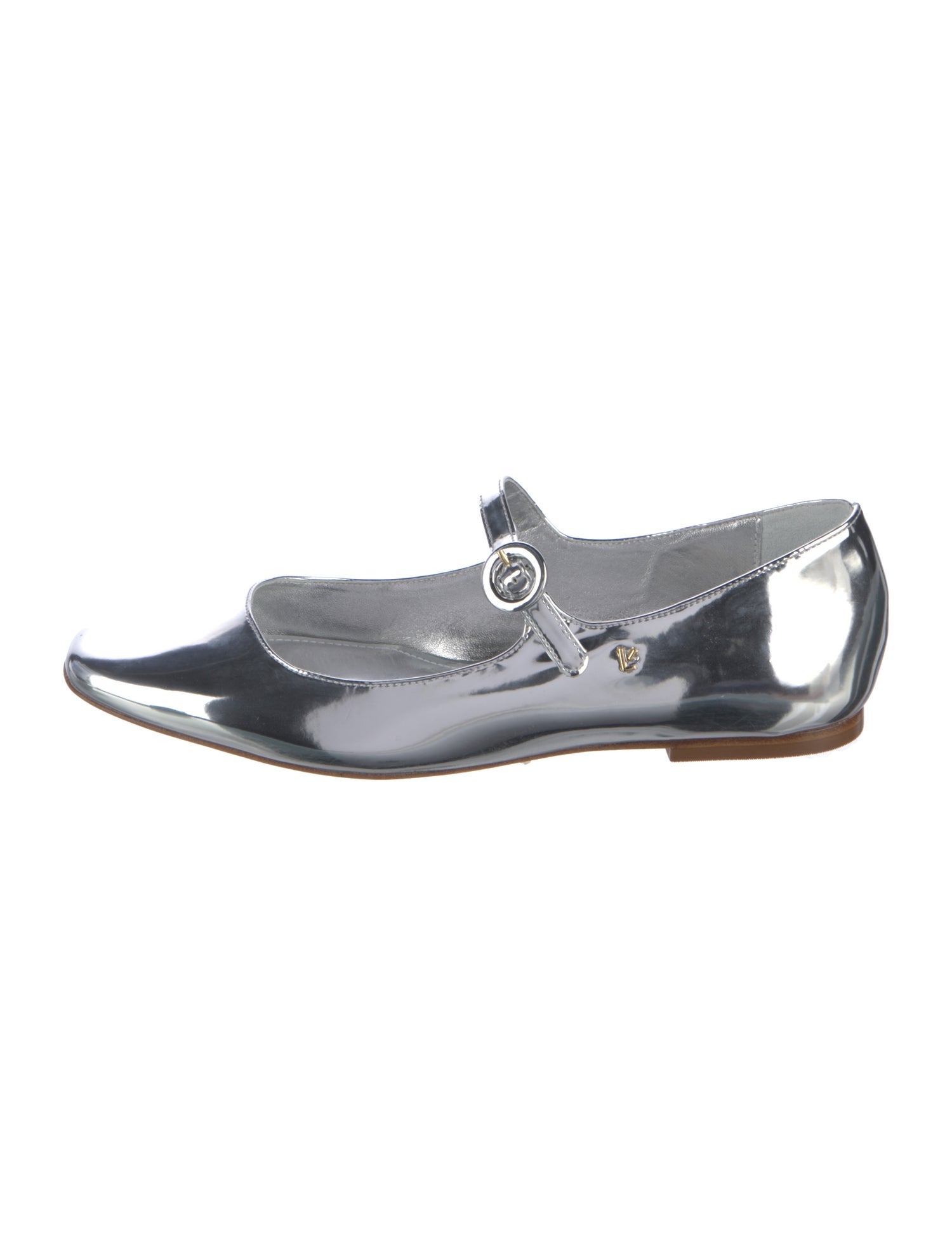 Larroude Leather Mary Jane Flats