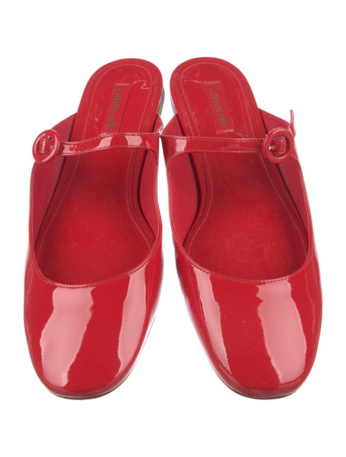Larroude Patent Leather Mules
