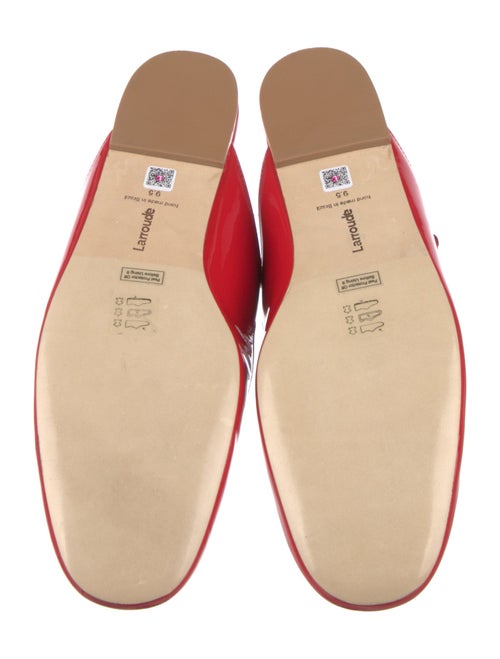 Larroude Patent Leather Mules
