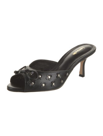 Larroude Leather Slides