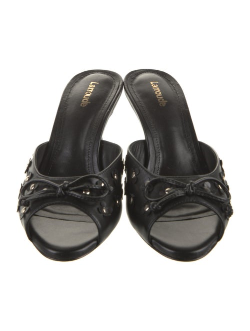 Larroude Leather Slides