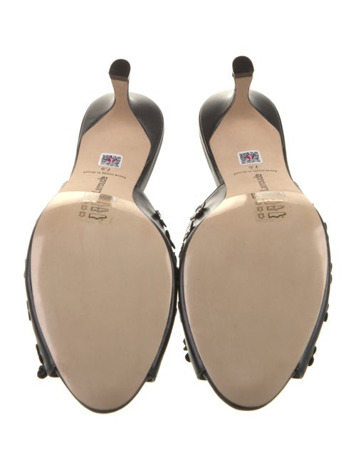 Larroude Leather Slides