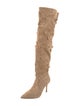 Larroude Suede Slouch Boots