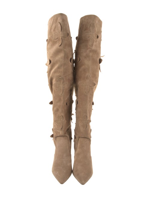 Larroude Suede Slouch Boots