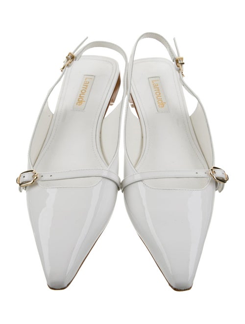 Larroude Patent Leather Slingback Flats