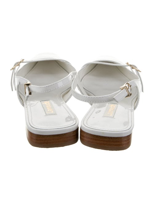 Larroude Patent Leather Slingback Flats