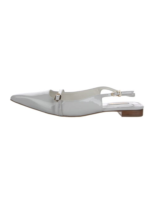 Larroude Patent Leather Slingback Flats