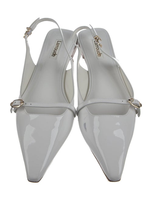 Larroude Patent Leather Slingback Flats