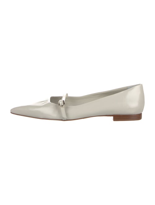 Larroude Leather Mary Jane Flats