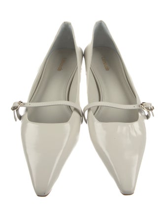 Larroude Leather Mary Jane Flats