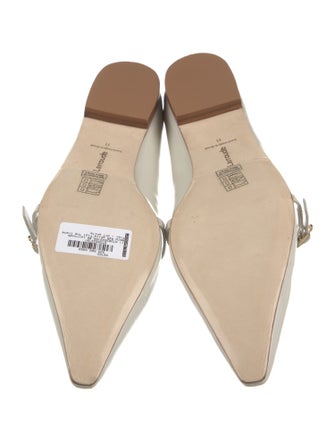 Larroude Leather Mary Jane Flats