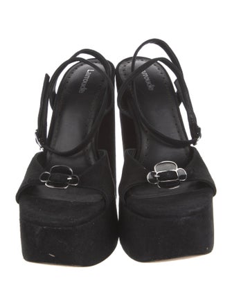 Larroude Suede Sandals