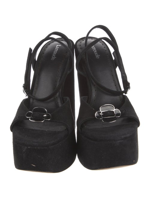 Larroude Suede Sandals