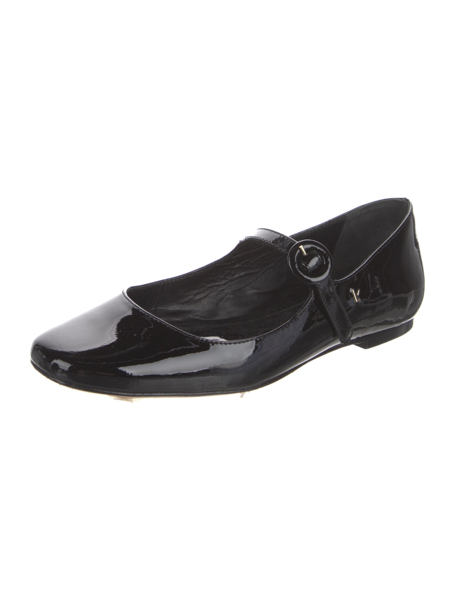 Larroude Patent Leather Mary Jane Flats