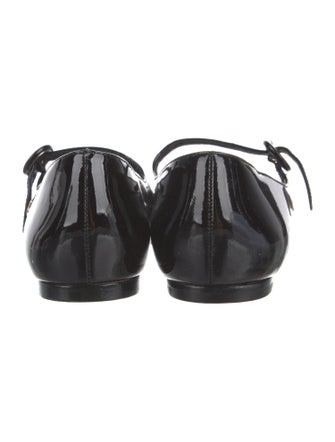 Larroude Patent Leather Mary Jane Flats