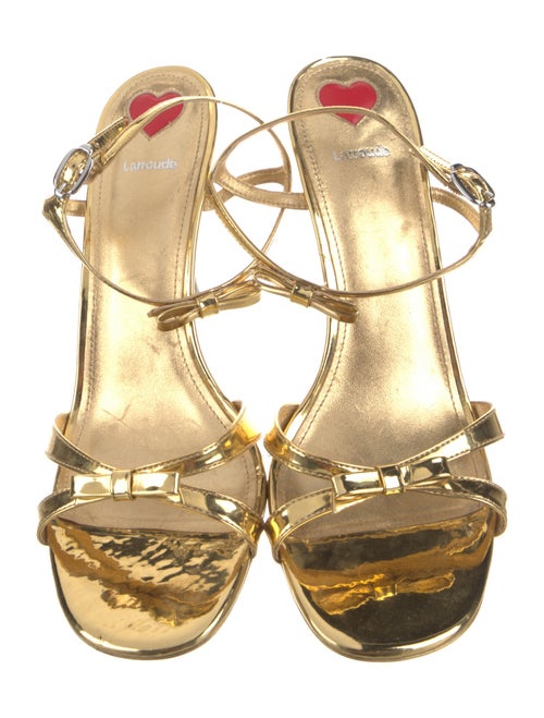 Larroude Patent Leather Sandals
