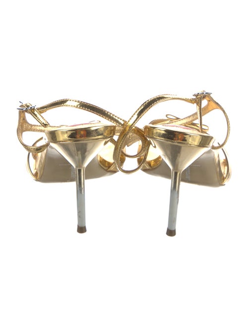 Larroude Patent Leather Sandals