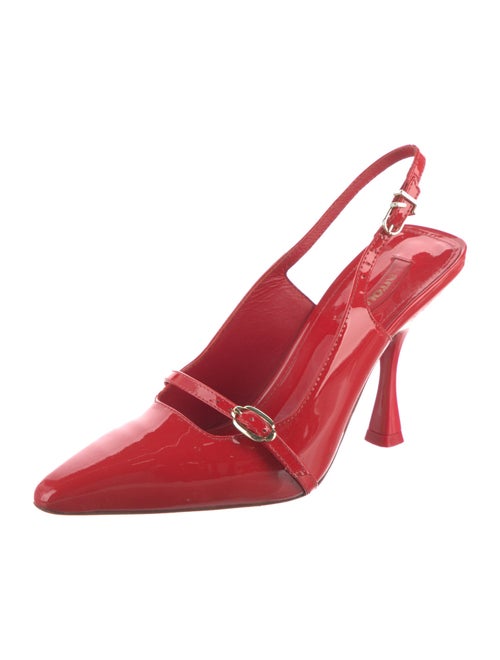 Larroude Leather Slingback Pumps