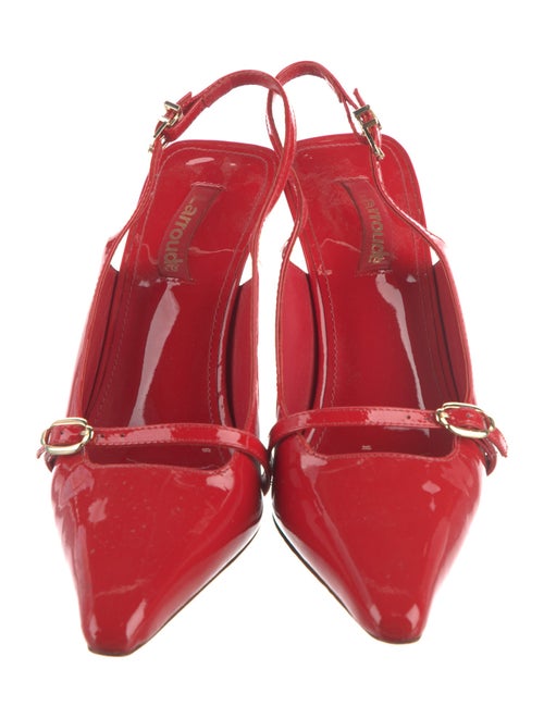 Larroude Leather Slingback Pumps